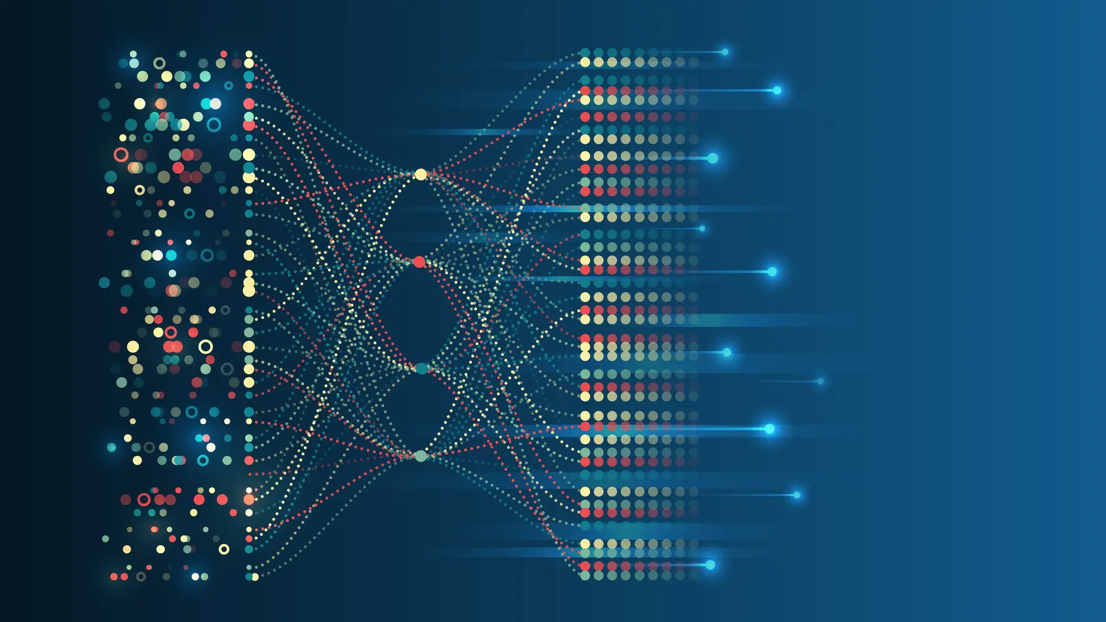 Data being organized